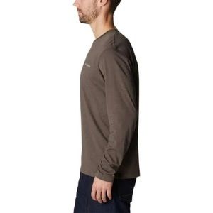 Columbia Men's Thistletown Hills Long Sleeve Crew | Cordovan Heather, NWT